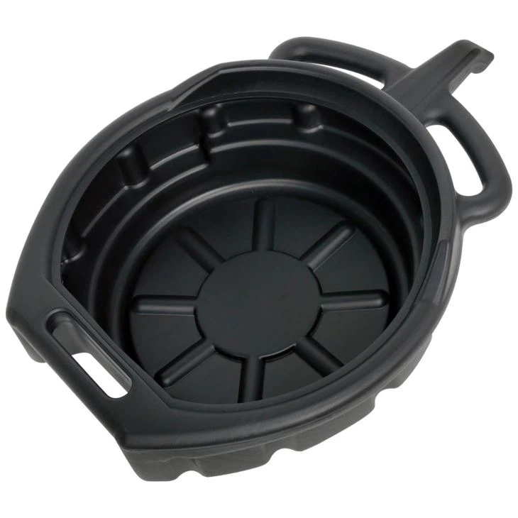 Professional 15 Litre Oil Drain Pan Coolant Fuel Fluid Bucket Tool